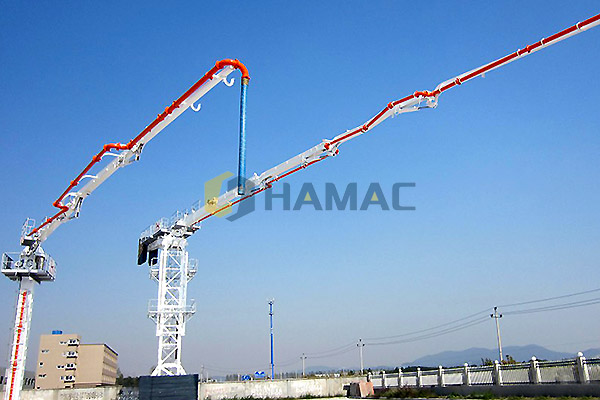 Stationary Hydraulic Concrete Placing Boom