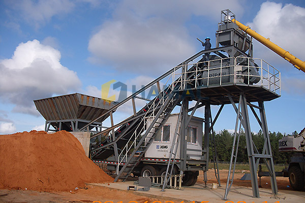 YHZS50 planta de hormigón móvil en Australia