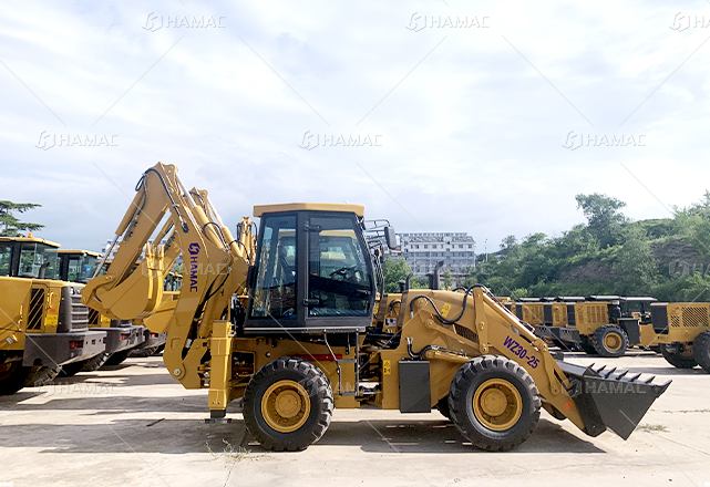 Retroexcavadora WZ30-25 con chasis articulado