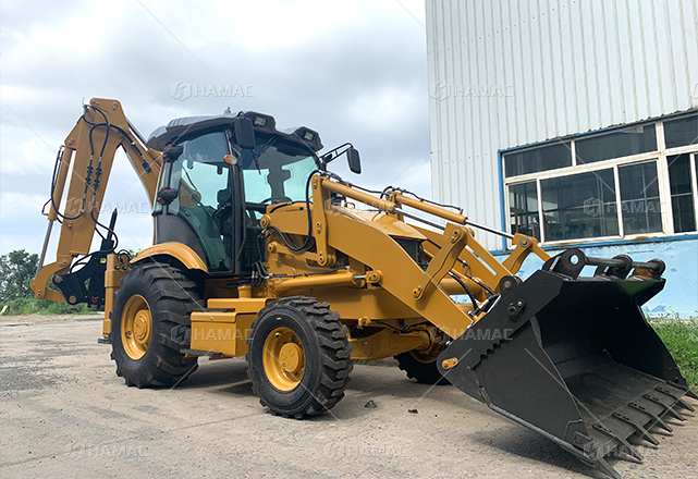 Retroexcavadora WZ40-28 con chasis monobloque