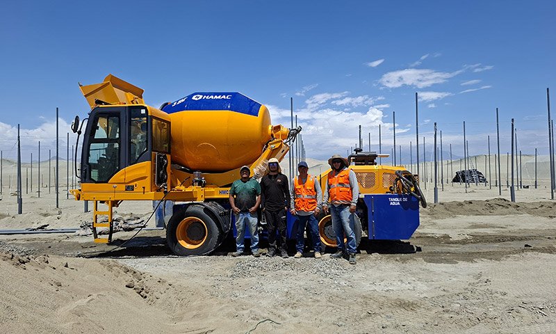 Autohormigonera HAMAC con Motor Cummins 93 kW en Operación Real – Casma, Perú