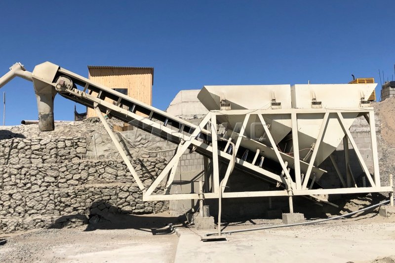 Planta dosificadora de concreto móvil en obra