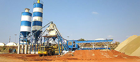 HZS50 Concrete Batching Plant in Bangladesh